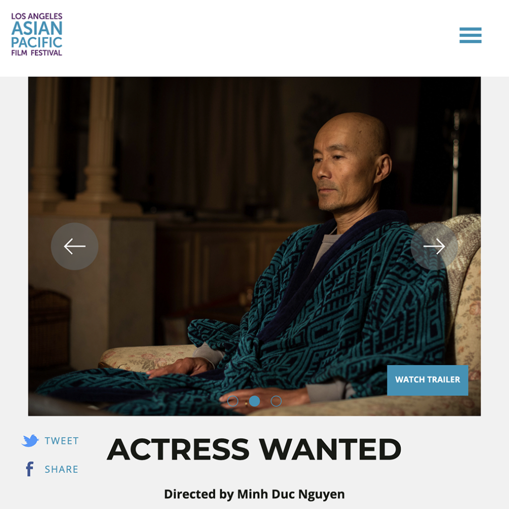 "Actress Wanted" at Los Angeles Asian Pacific Film Festival