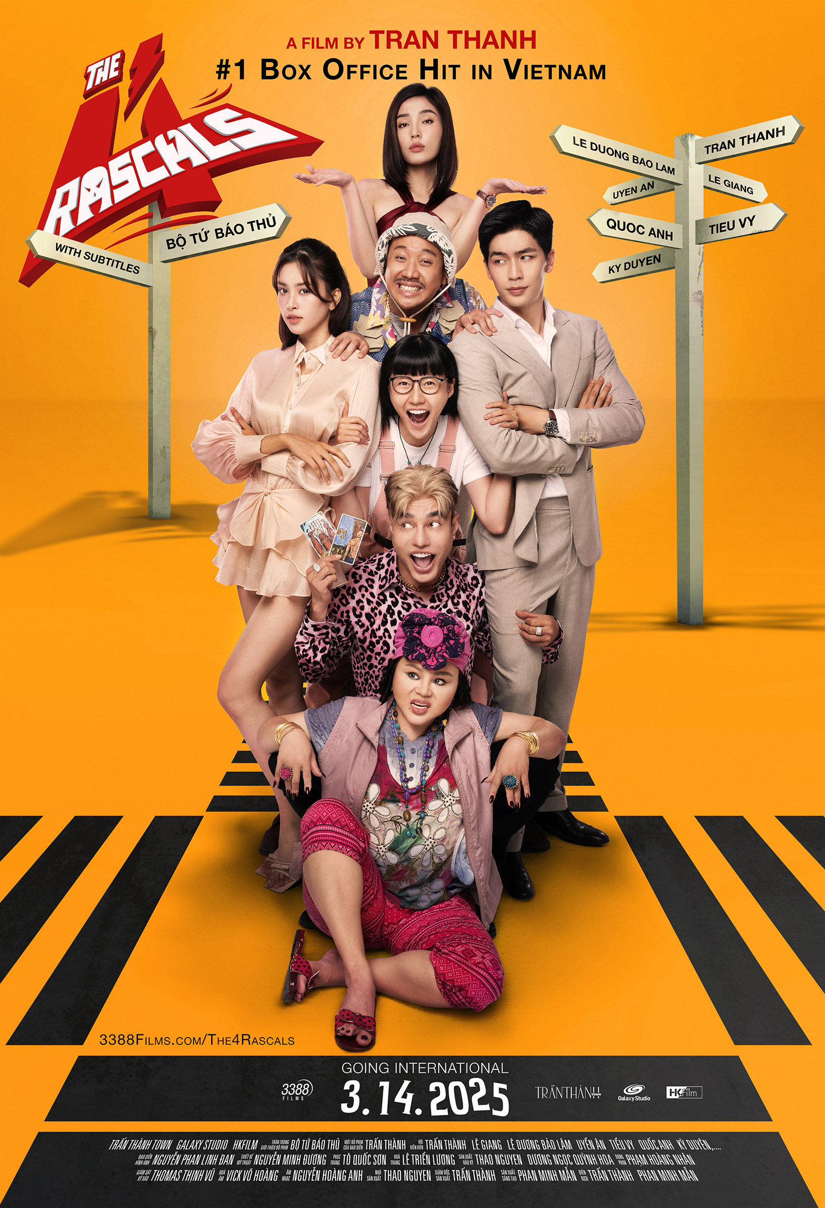 The 4 Rascals (Bộ Tứ Báo Thủ) Official Poster